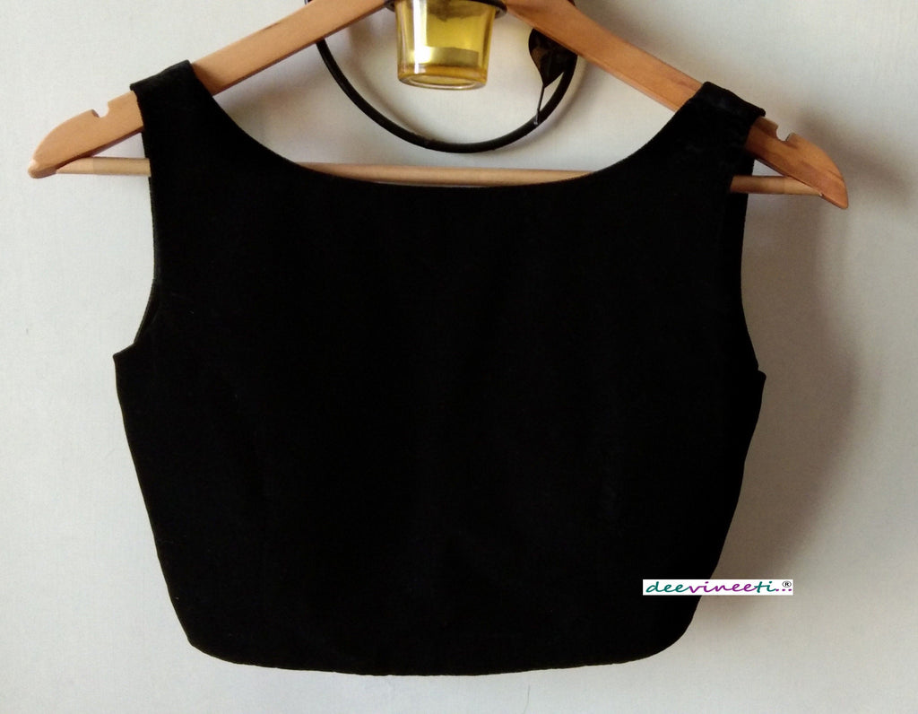 Velvet Blouse Boat Neck DVBL_017