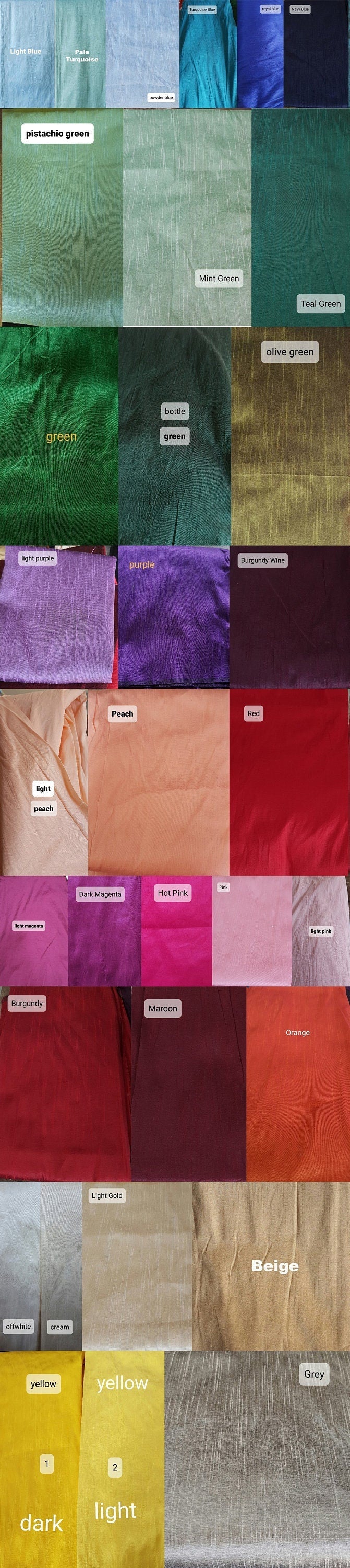 Raw Silk U Neck Solid Blouse DVBL_086
