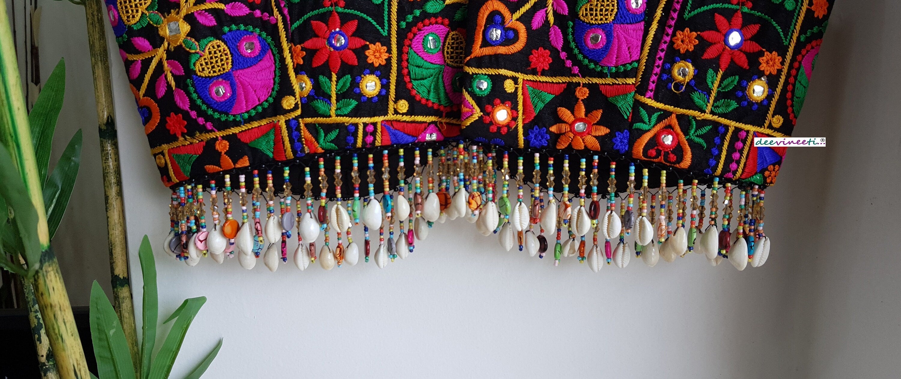 Embroidered Multicolor Dandiya Blouse DVBL_276