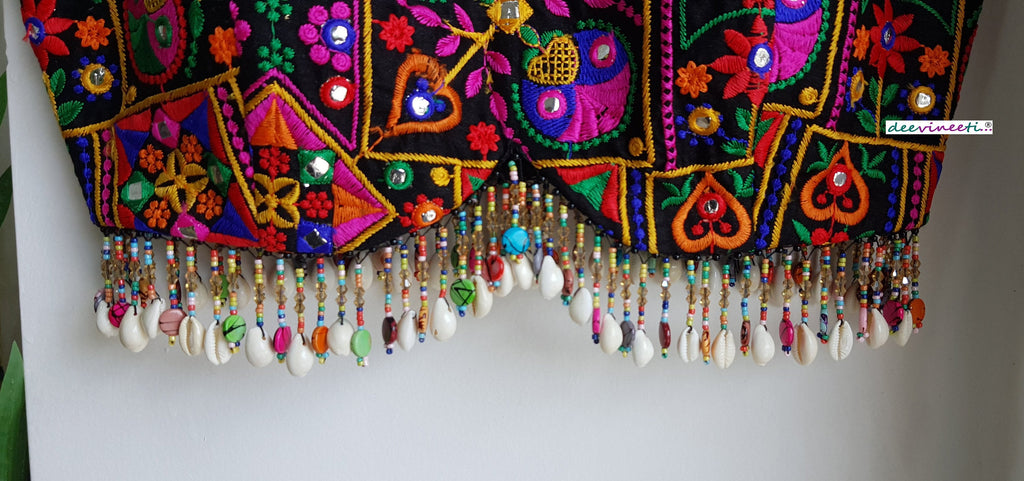 Embroidered Multicolor Dandiya Blouse DVBL_276