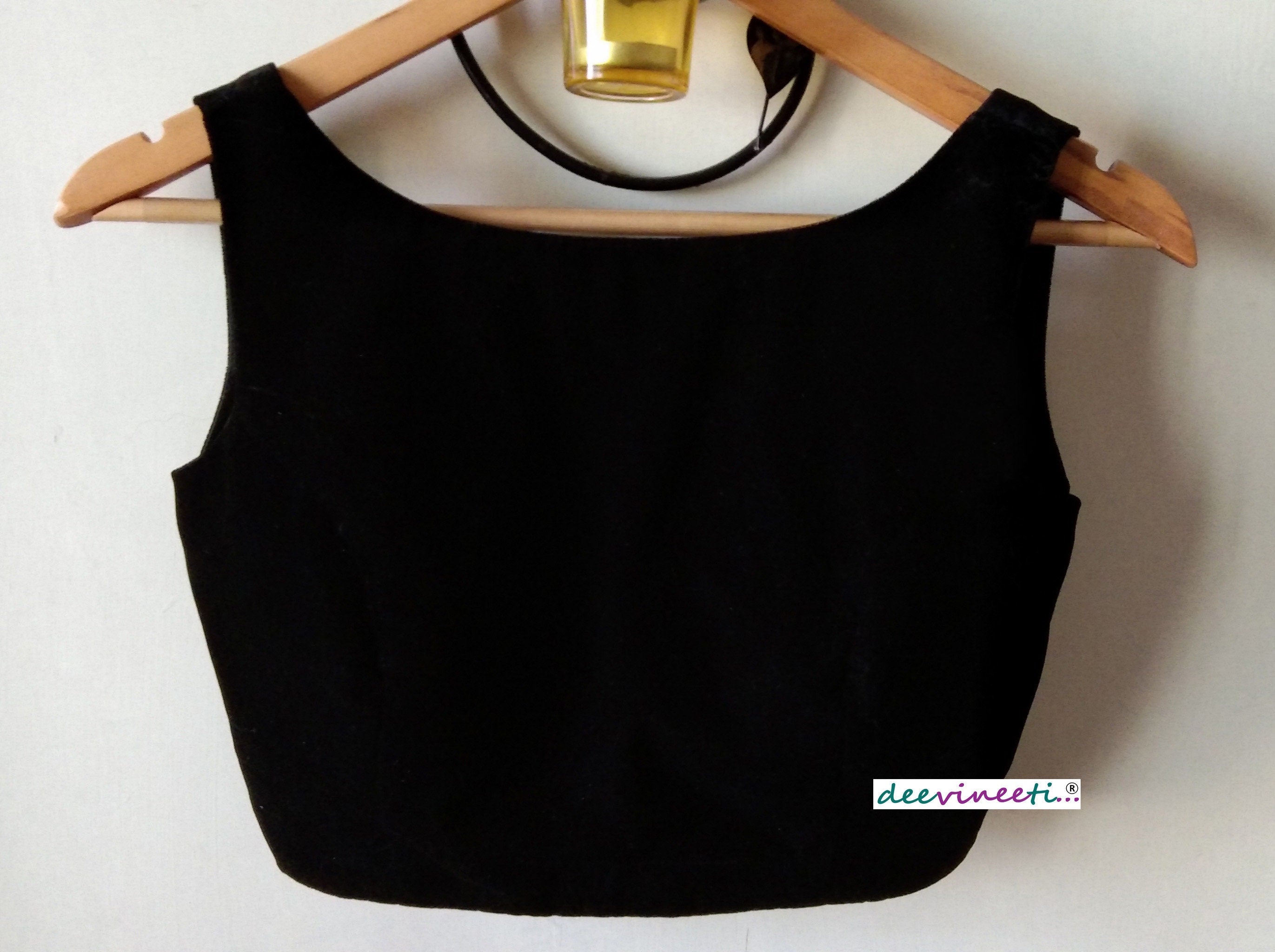 Velvet Blouse Boat Neck DVBL_017