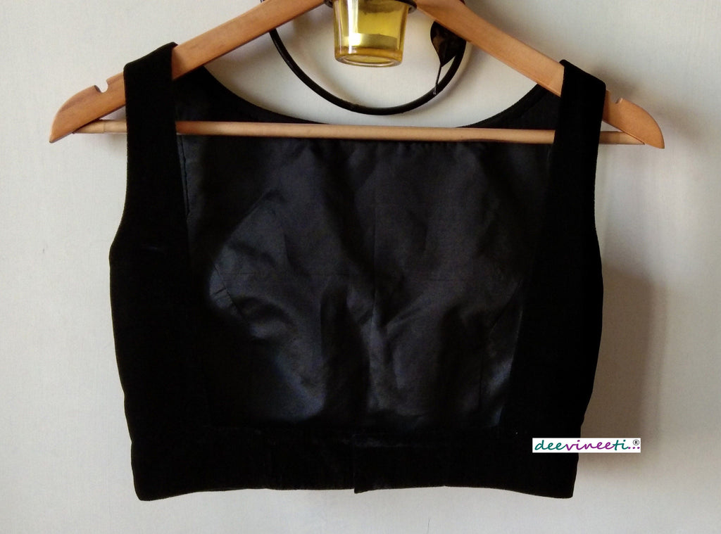 Velvet Blouse Boat Neck DVBL_017