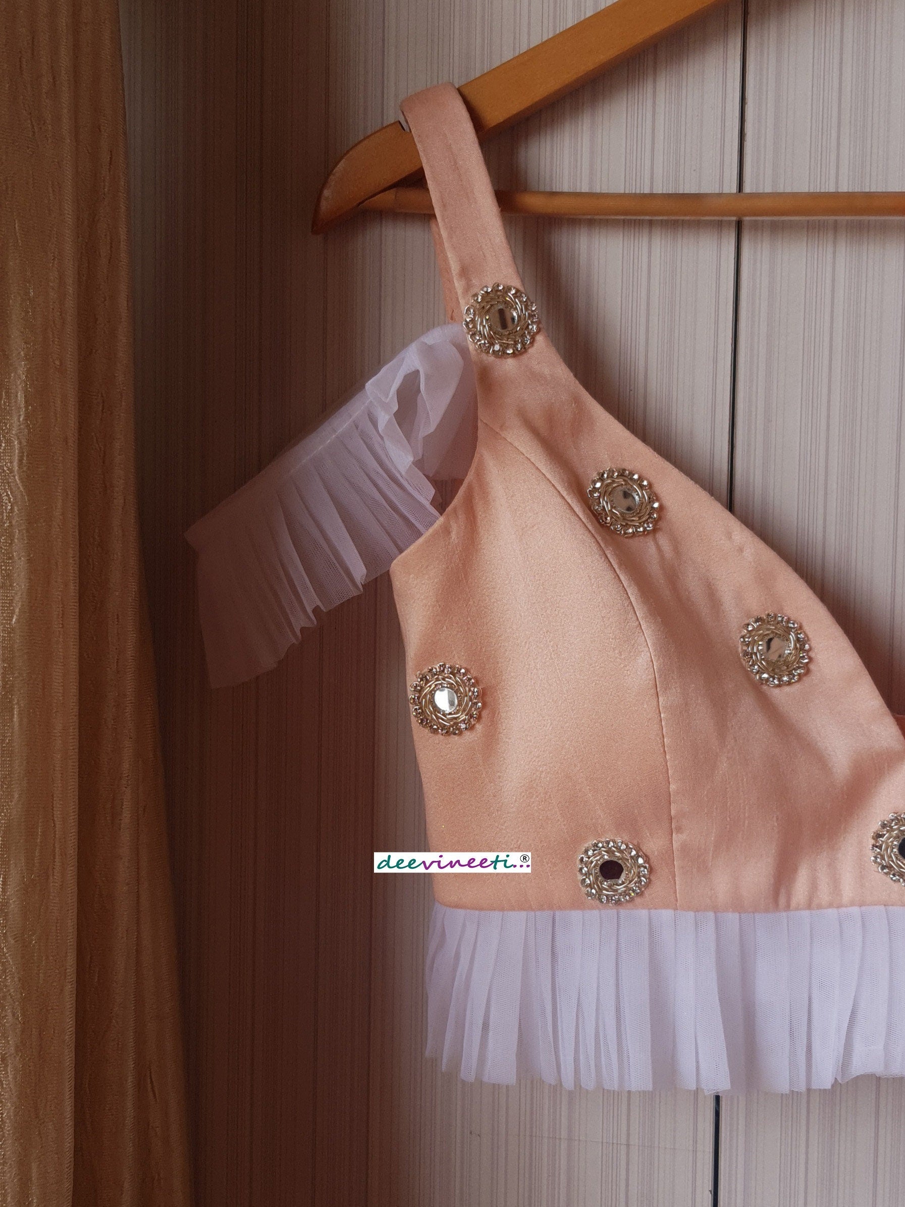 Raw Silk Cold Shoulder Blouse DVBL_231