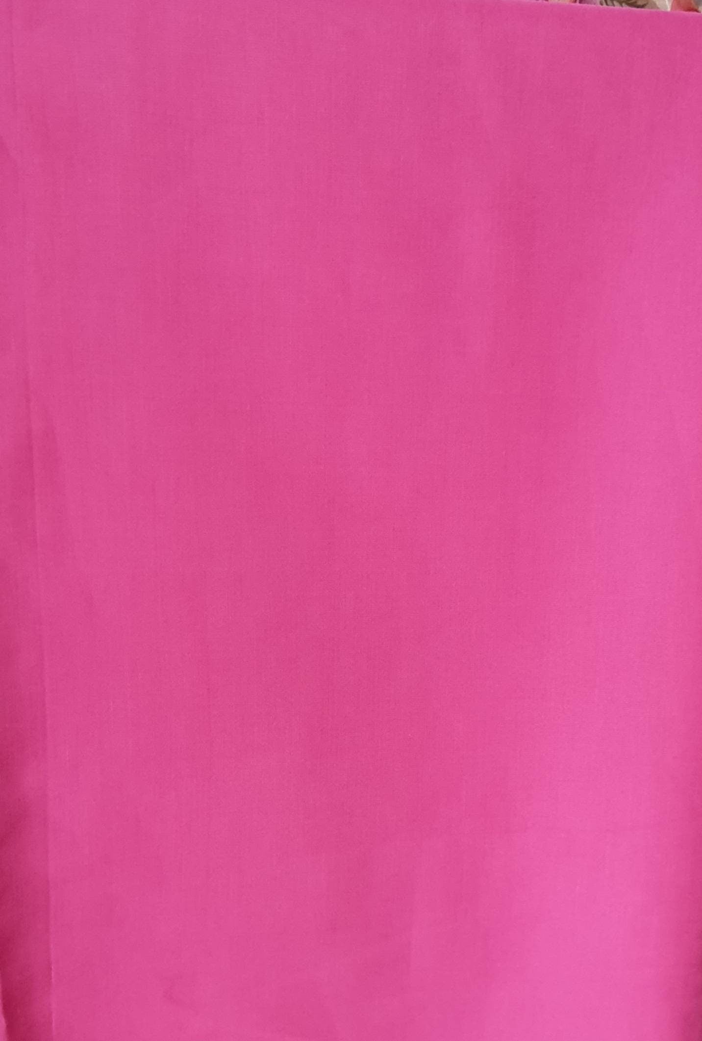 Modal Satin Hot Pink U Neck Blouse DVBL_019