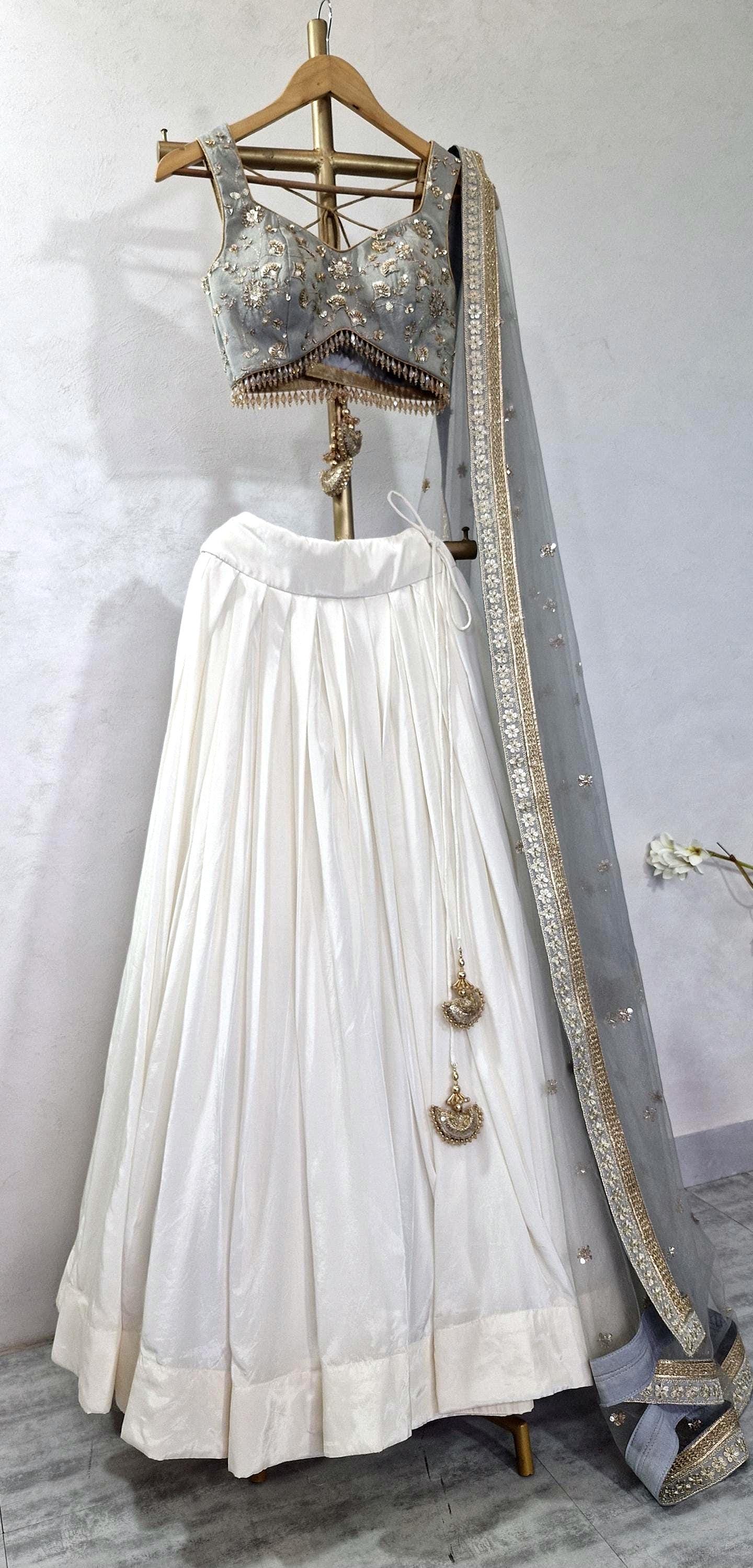 Grey and Ivory Lehenga Choli DVMTD_0303