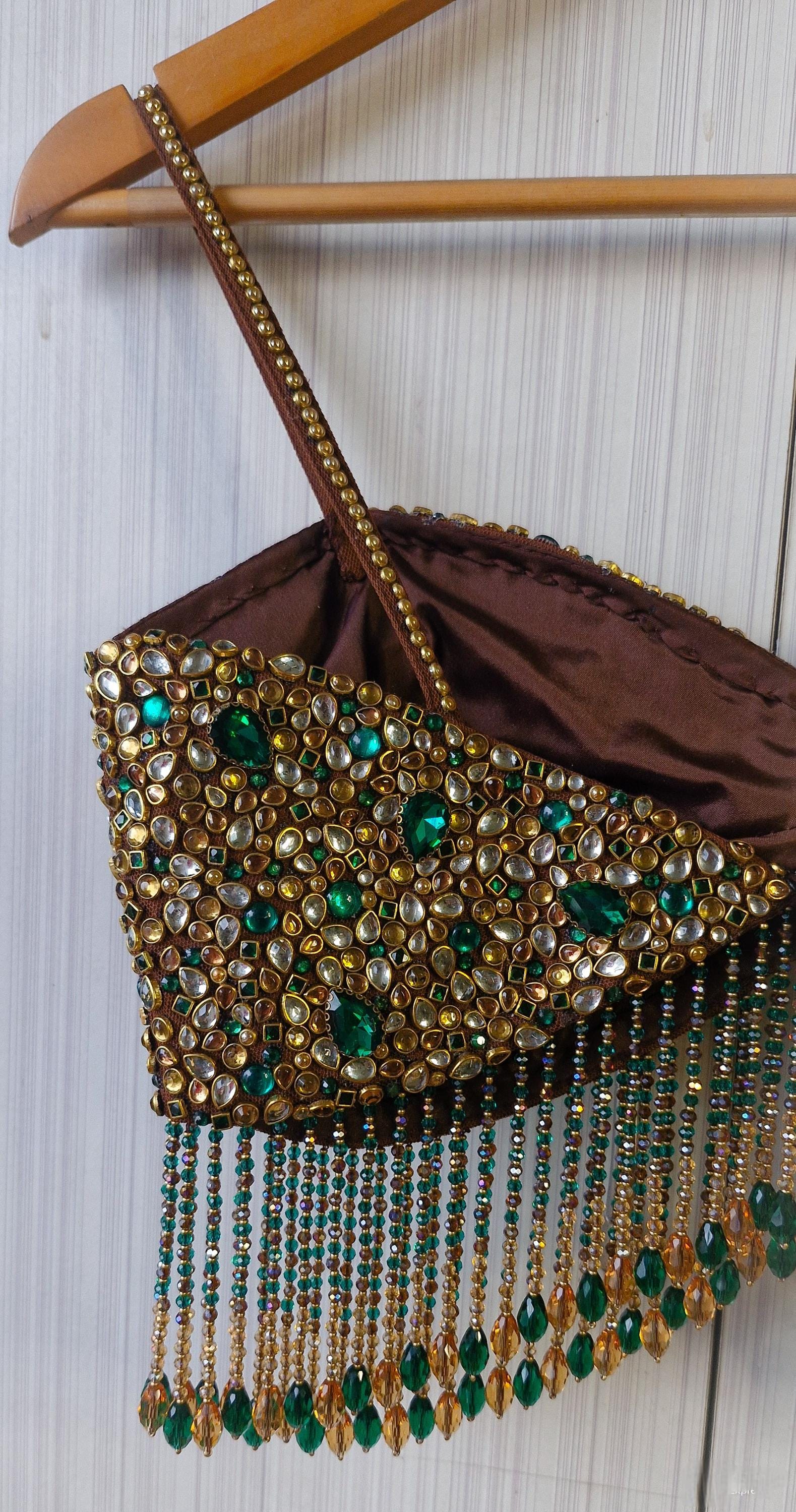 Beads & Kundan Embellishment Bejeweled Bralette DVBL_516