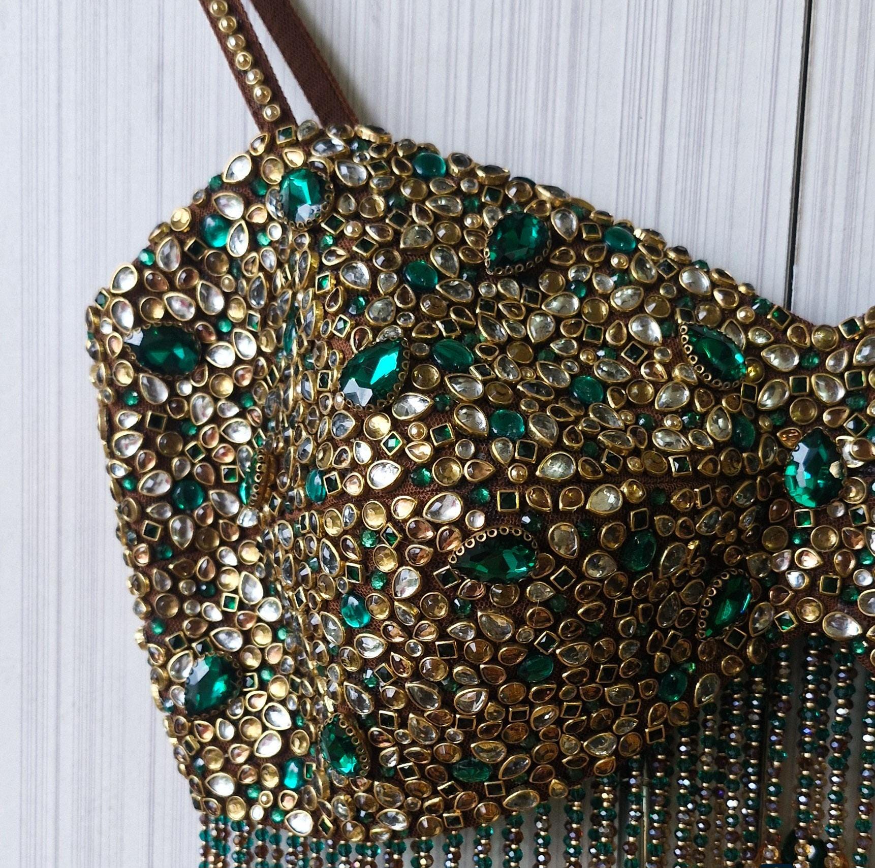 Beads & Kundan Embellishment Bejeweled Bralette DVBL_516